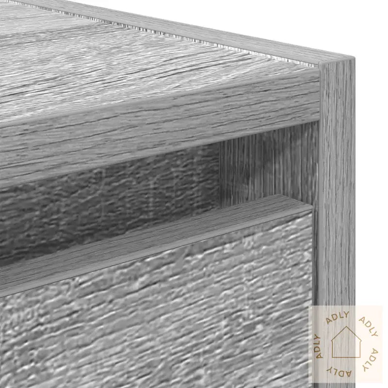 Veggmontert Nattbord Grå Sonoma 38X34X40 Cm