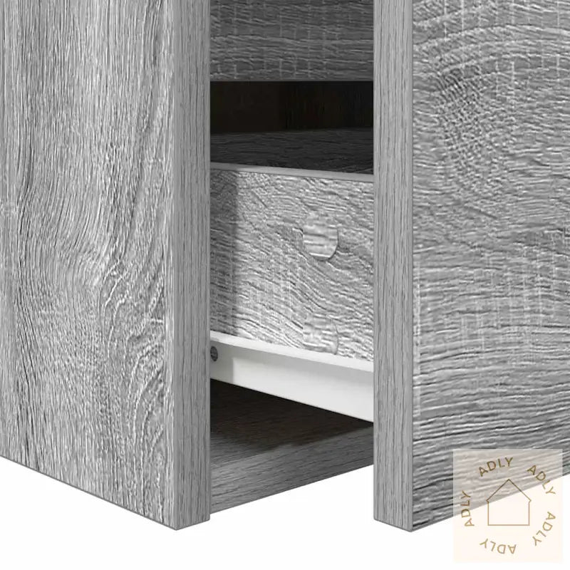 Veggmontert Nattbord Grå Sonoma 38X34X40 Cm