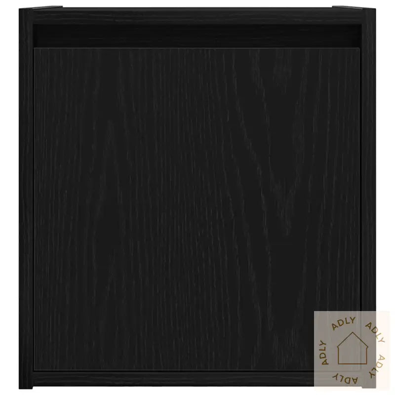 Veggmontert Nattbord Svart 38X34X40 Cm