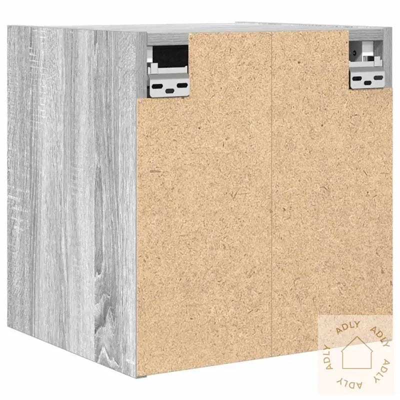 Veggmonterte Nattbord 2 Stk Grå Sonoma 38X34X40 Cm