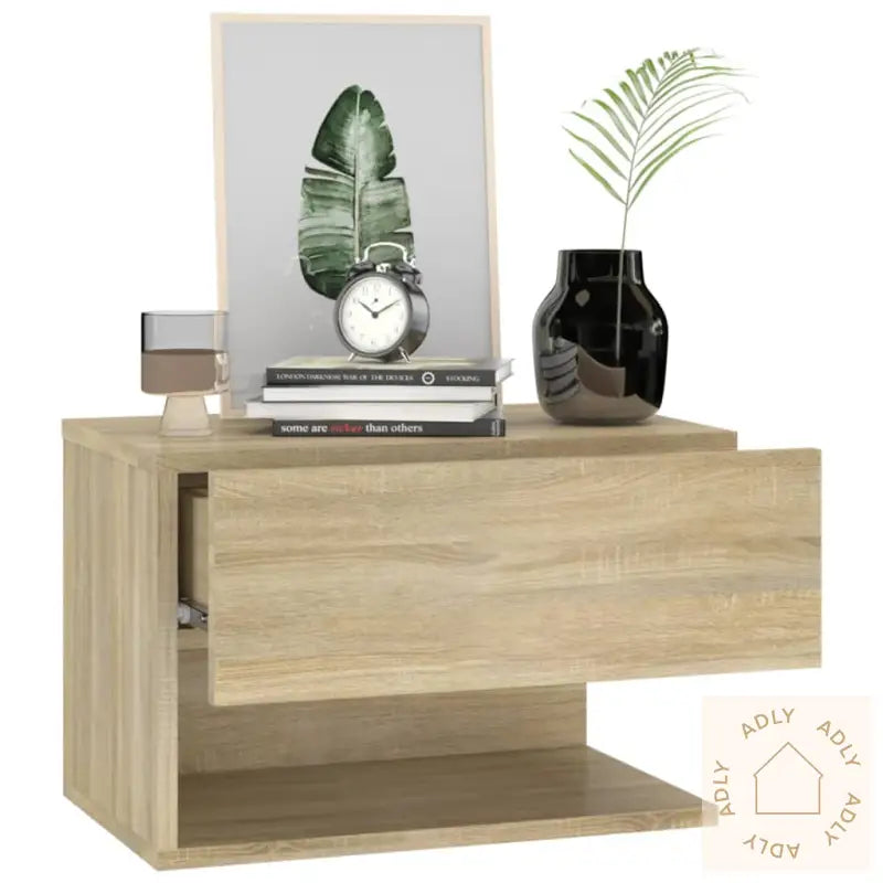 Veggmontert Nattbord Sonoma Oak