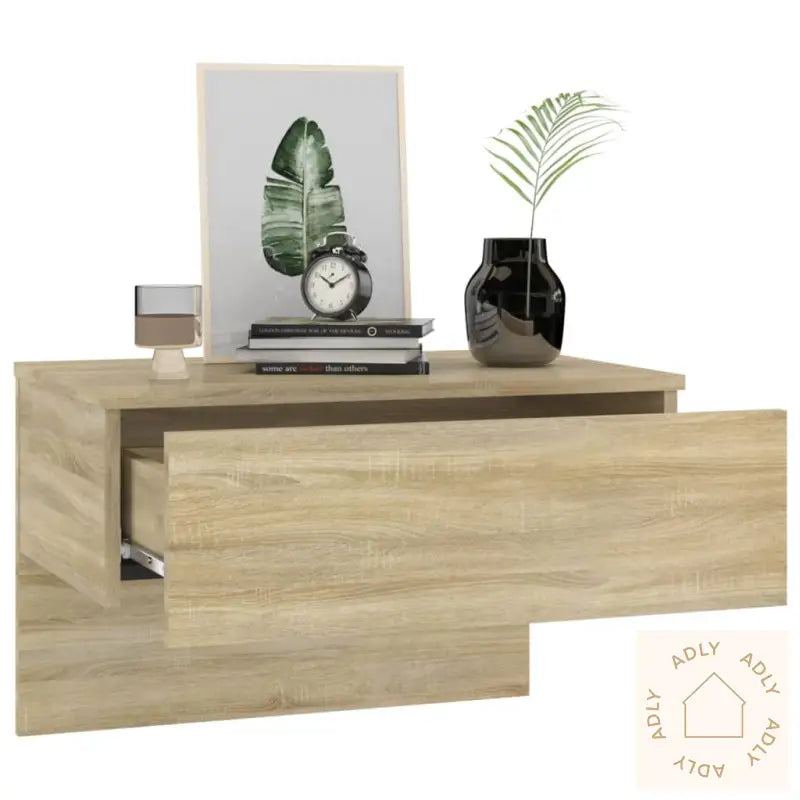 Veggmontert Nattbord Sonoma Oak