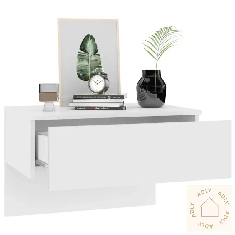 Vegghengt Nattbord Hvit