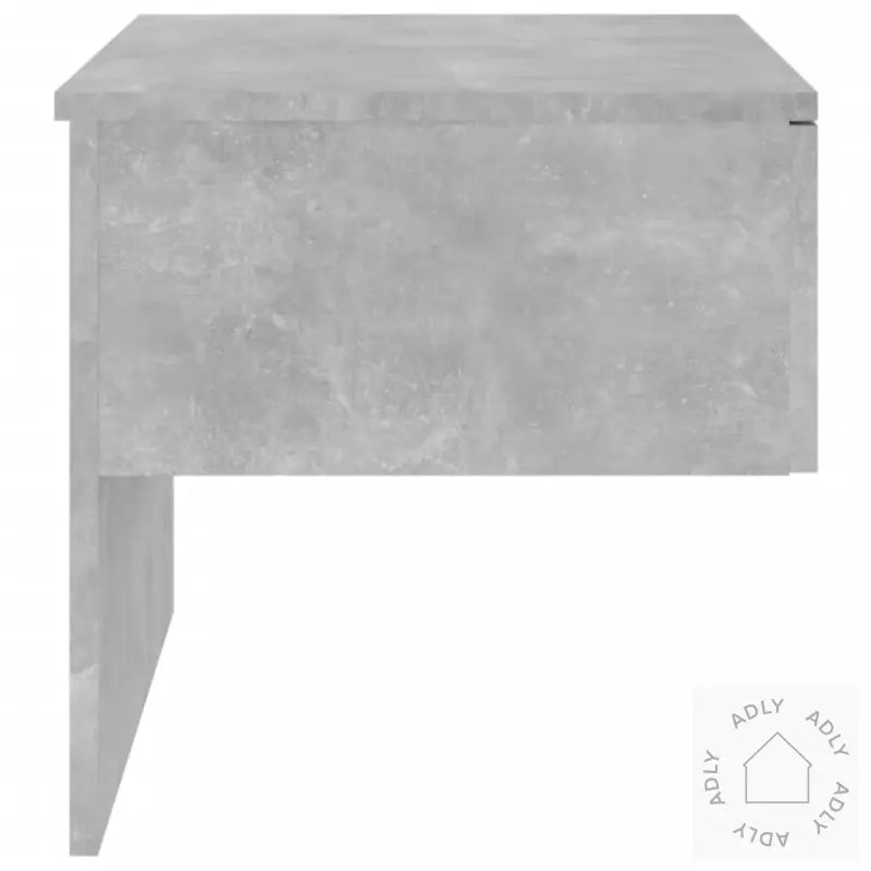 Veggmonterte Nattbord 2 Stk Betonggrå