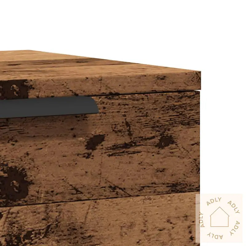 Veggmontert Nattbord Gammelt Tre 34X30X20 Cm