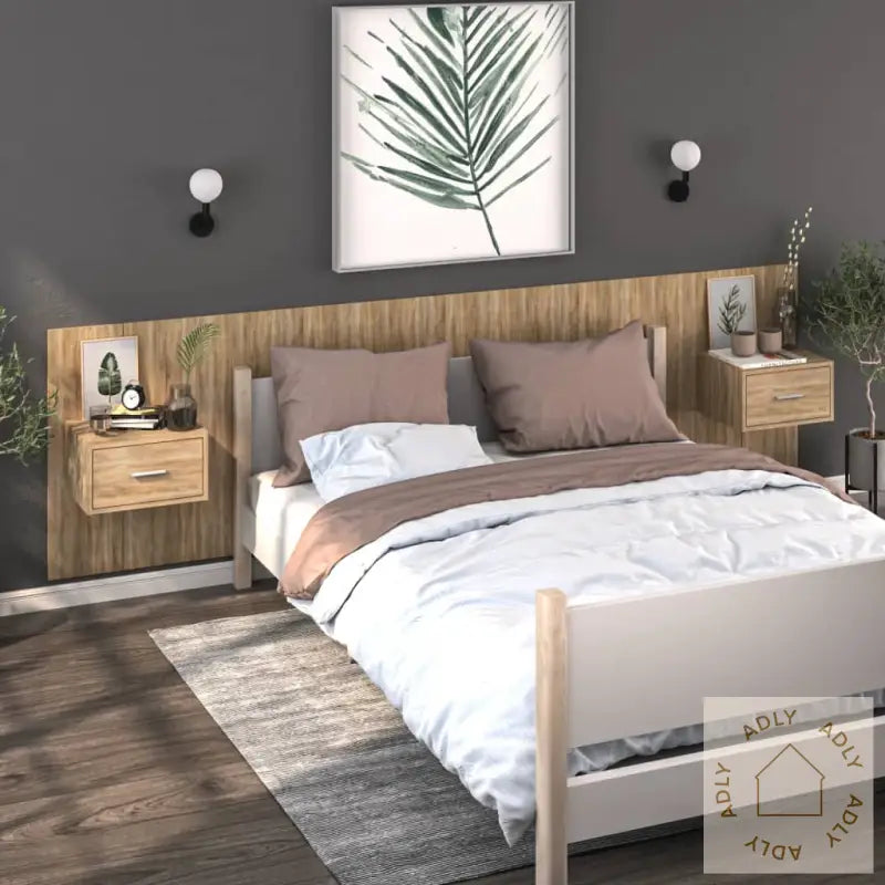 Veggmontert Nattbord Sonoma Oak