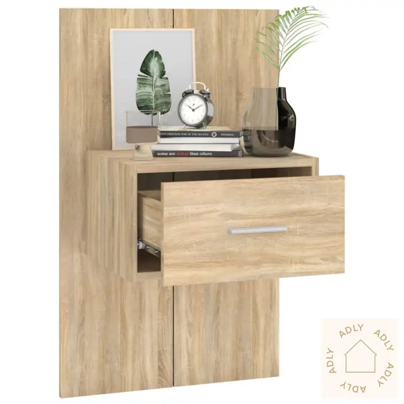 Veggmontert Nattbord Sonoma Oak