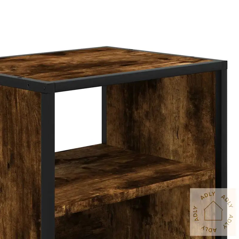 Veggmontert Nattbord Røkt Eik 40X31X39,5 Cm