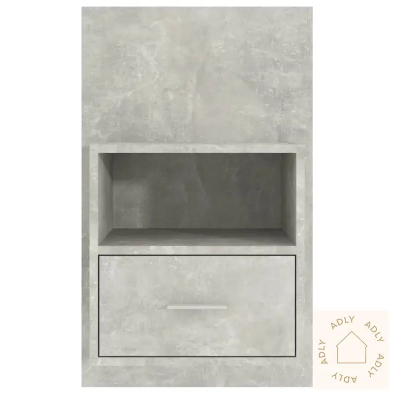 Veggmonterte Nattbord 2 Stk Betonggrå