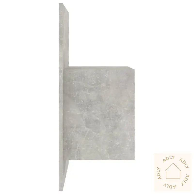 Veggmonterte Nattbord 2 Stk Betonggrå