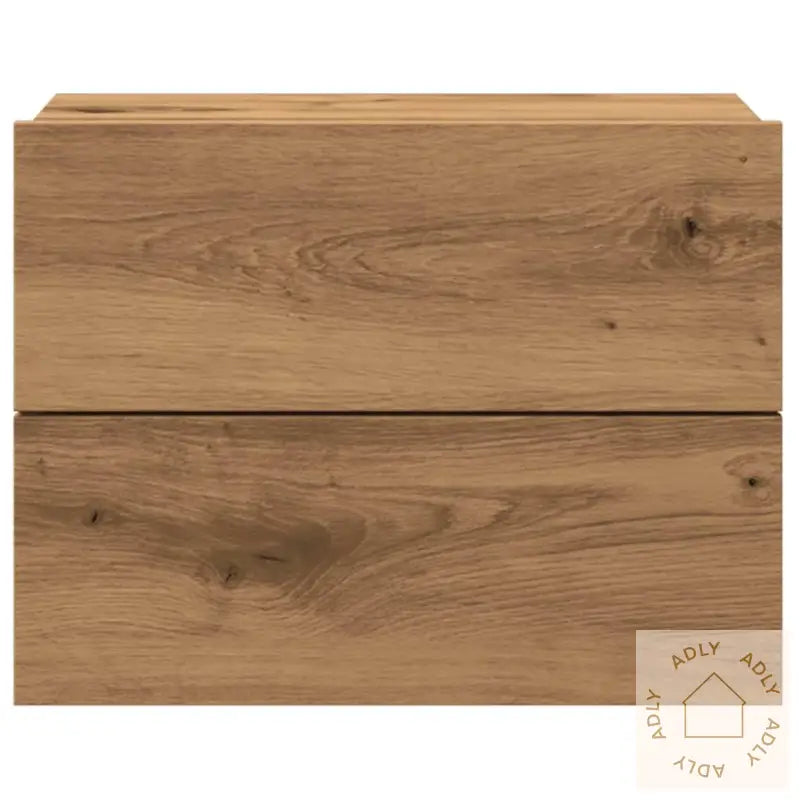 Veggmonterte Nattbord 2 Stk Artisan Eik 40X32X30 Cm