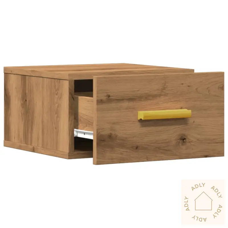 Veggmonterte Nattbord 2 Stk Artisan Eik 35X35X20 Cm
