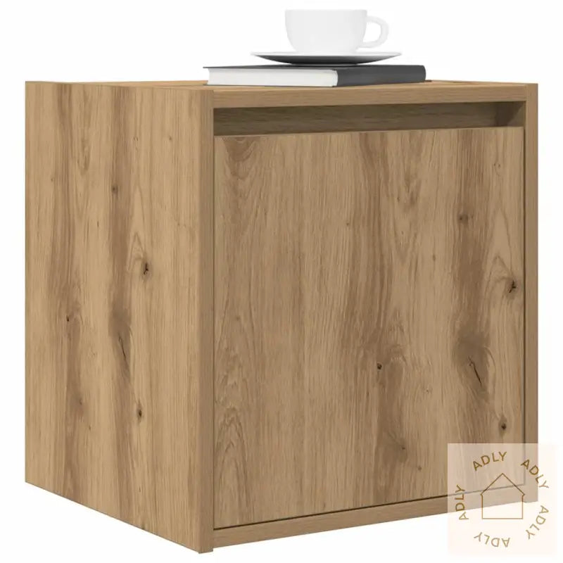 Veggmonterte Nattbord 2 Stk Artisan Eik 38X34X40 Cm