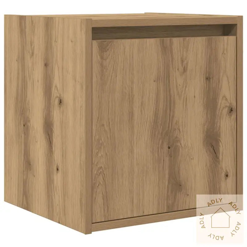 Veggmonterte Nattbord 2 Stk Artisan Eik 38X34X40 Cm