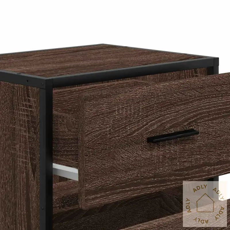 Veggmonterte Nattbord 2 Stk Brun Eik 40X31X39,5 Cm