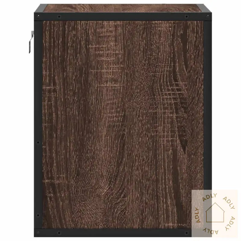 Veggmontert Nattbord Brun Eik 40X31X39,5 Cm