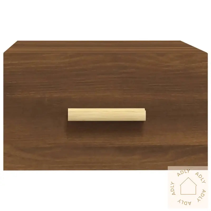 Veggmontert Nattbord Brun Eik 35X35X20 Cm