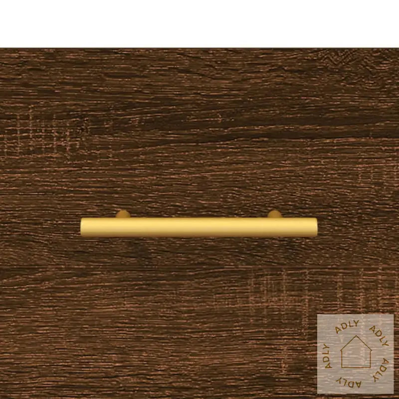 Veggmonterte Nattbord 2 Stk Brun Eik 35X35X20 Cm