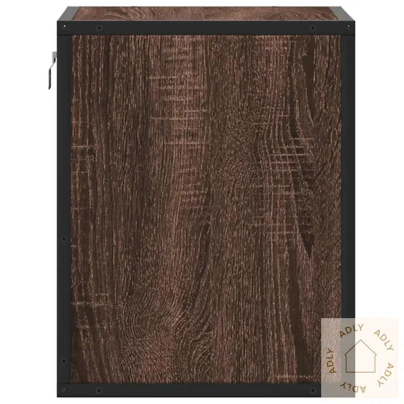 Veggmonterte Nattbord 2 Stk Brun Eik 40X31X39,5 Cm