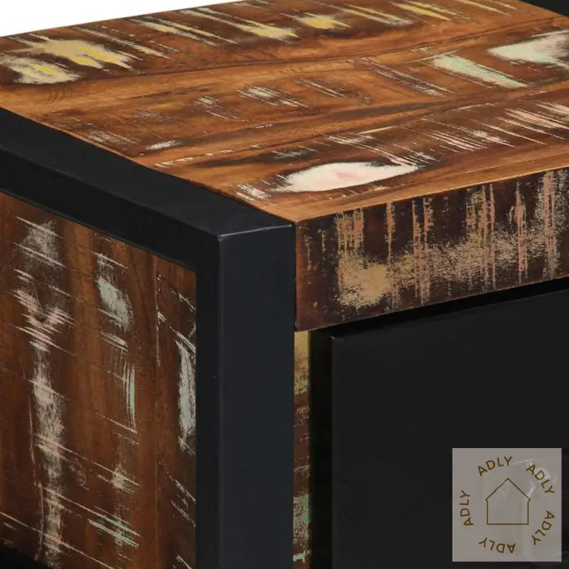 Nattbord 2 Stk Flerfarget 40X35X25 Cm Gjenvunnet Heltre