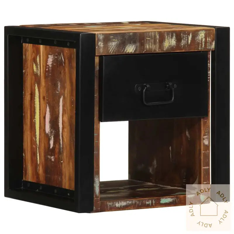 Nattbord Flerfarget 40X35X40 Cm Gjenvunnet Heltre