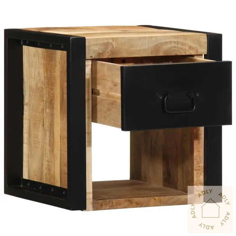 Nattbord 40X35X40 Cm Grovt Heltre Mangotre