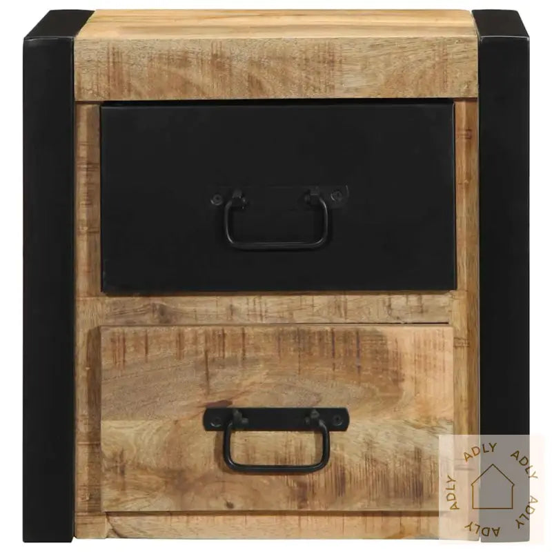 Nattskap 2 Stk 40X35X40 Cm Grovt Heltre Mangotre