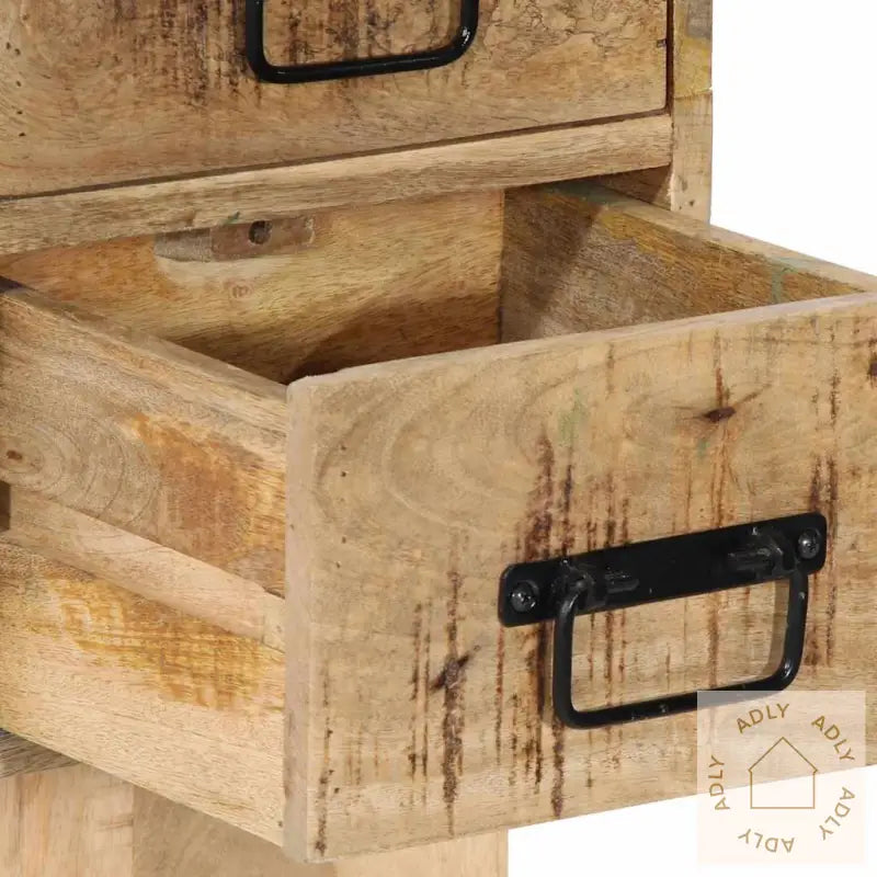 Nattbord 60X32X80 Cm Grovt Heltre Mangotre