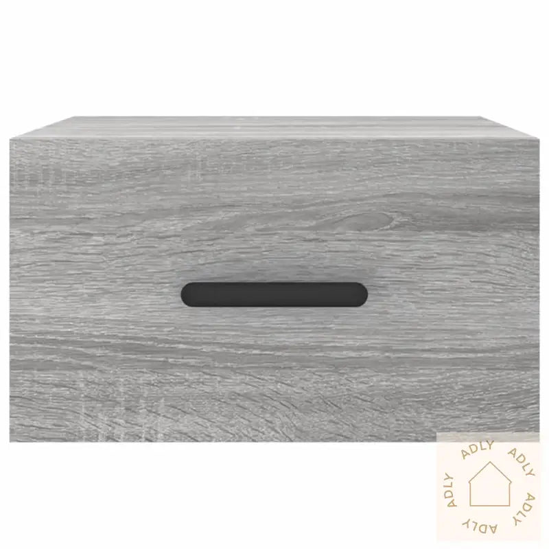 Veggmonterte Nattbord 2 Stk Grå Sonoma 35X35X20 Cm