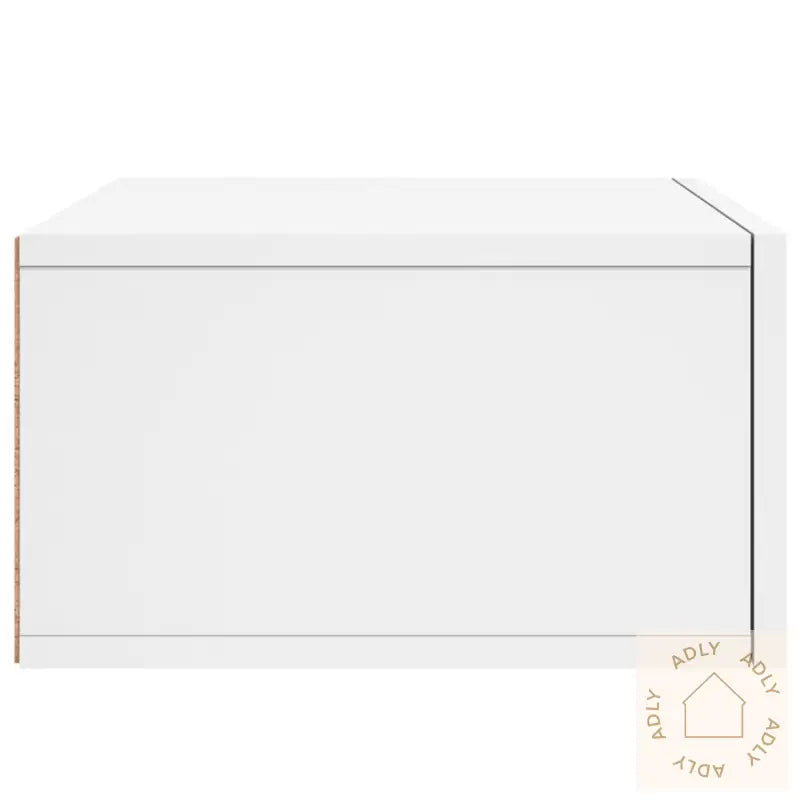 Veggmonterte Nattbord 2 Stk Hvit 35X35X20 Cm