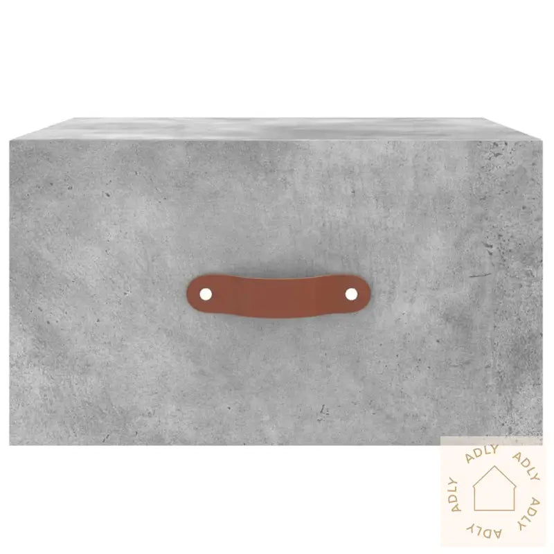 Veggmonterte Nattbord 2 Stk Betonggrå 35X35X20 Cm