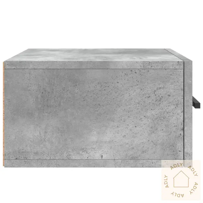 Veggmonterte Nattbord 2 Stk Betonggrå 35X35X20 Cm
