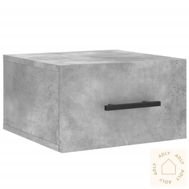 Veggmonterte Nattbord 2 Stk Betonggrå 35X35X20 Cm