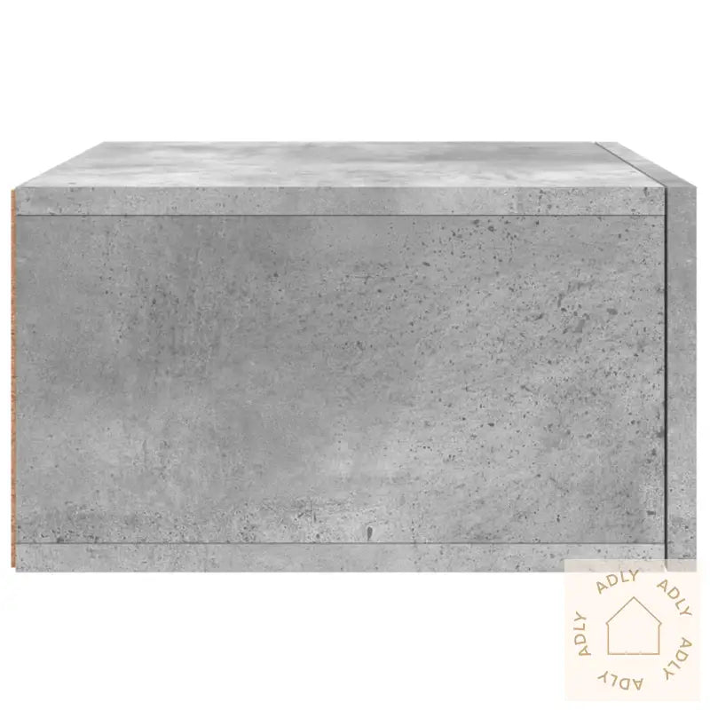 Veggmonterte Nattbord 2 Stk Betonggrå 35X35X20 Cm