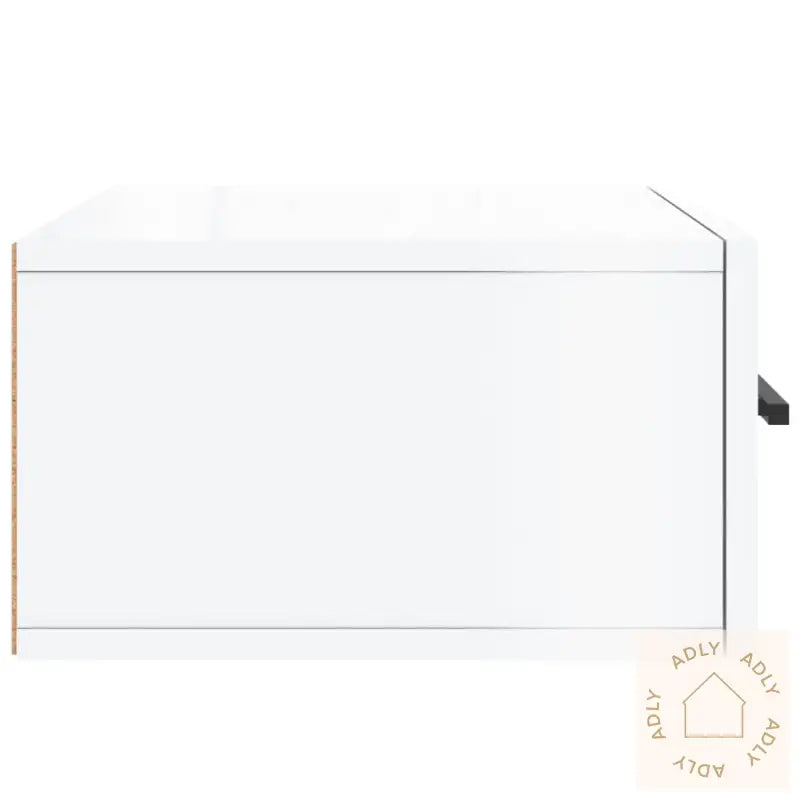 Veggmonterte Nattbord 2 Stk Høyglans Hvit 35X35X20 Cm