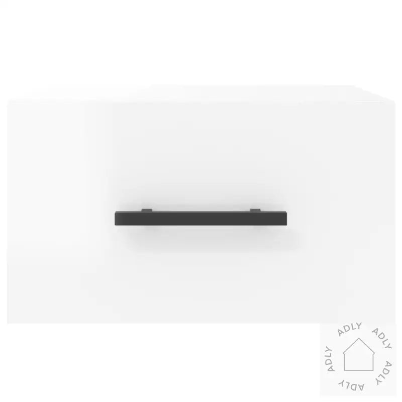 Veggmonterte Nattbord 2 Stk Høyglans Hvit 35X35X20 Cm