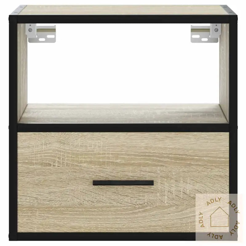 Veggmonterte Nattbord 2 Stk Sonoma Eik 40X31X39,5 Cm