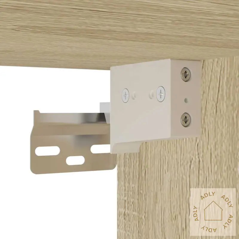 Veggmonterte Nattbord 2 Stk Sonoma Eik 40X31X39,5 Cm