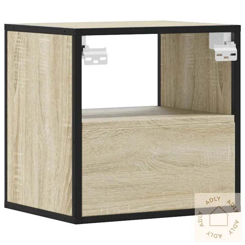 Veggmonterte Nattbord 2 Stk Sonoma Eik 40X31X39,5 Cm