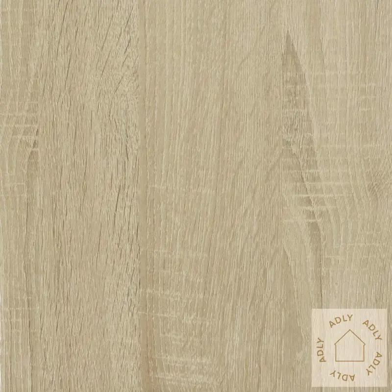 Light brown wood grain på vegghengt nattbord i Sonoma Eik for smart oppbevaring