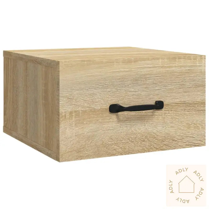 Veggmontert Nattbord 2 Stk Sonoma Eik 35X35X20 Cm