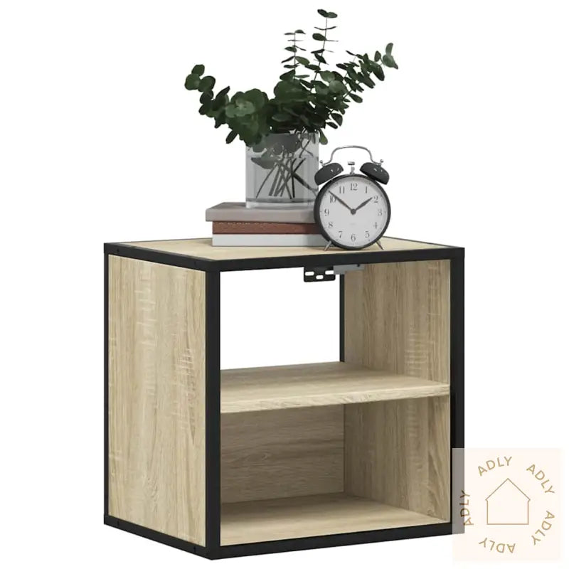 Veggmontert Nattbord Sonoma Eik 40X31X39,5 Cm