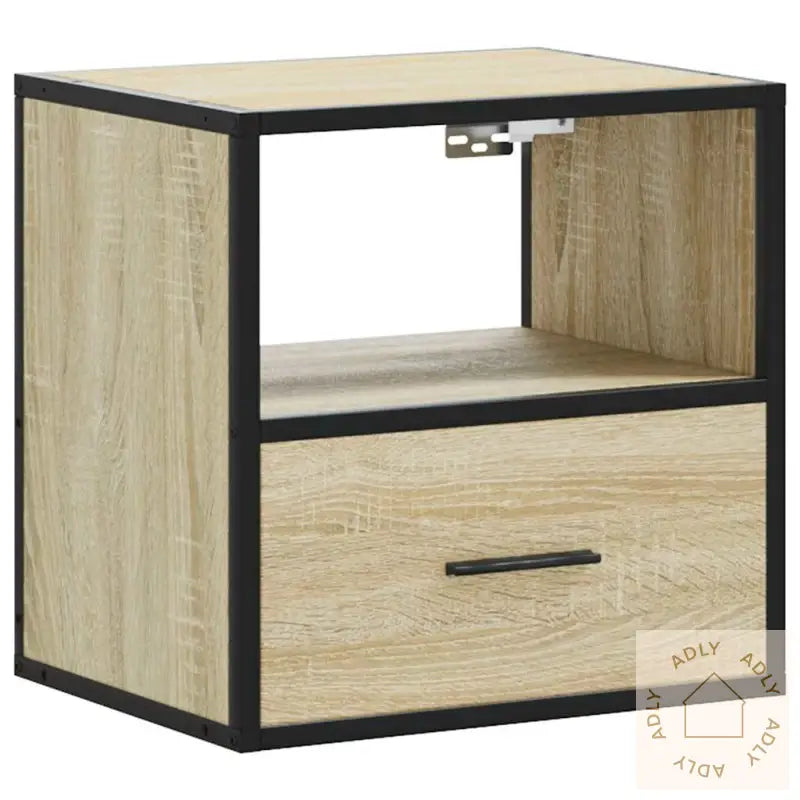 Veggmontert Nattbord Sonoma Eik 40X31X39,5 Cm