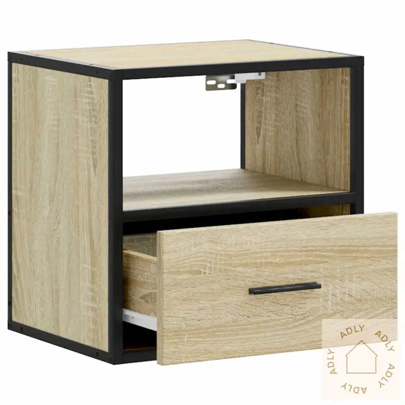 Veggmontert Nattbord Sonoma Eik 40X31X39,5 Cm