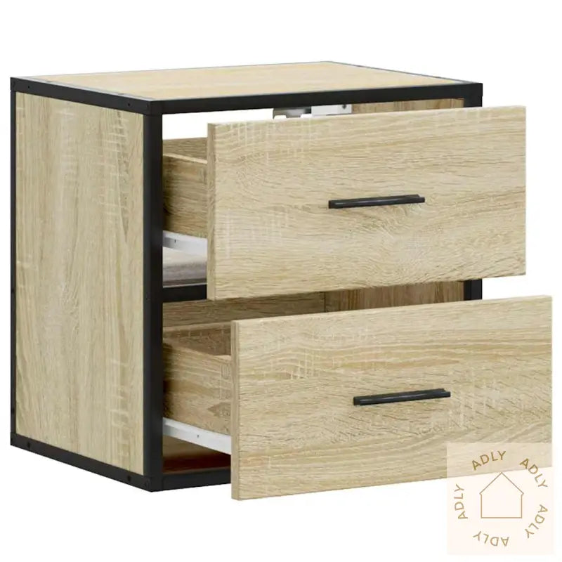 Veggmontert Nattbord Sonoma Eik 40X31X39,5 Cm