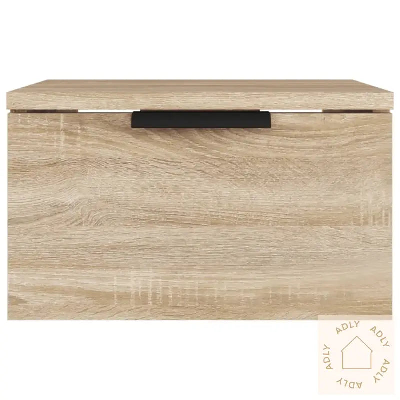 Veggmonterte Nattbord 2 Stk Sonoma Eik 34X30X20 Cm