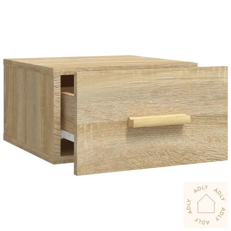 Veggmontert Nattbord Sonoma Eik 35X35X20 Cm