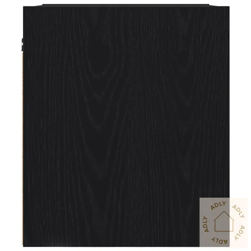 Veggmontert Nattbord Svart Eik 38X34X40 Cm