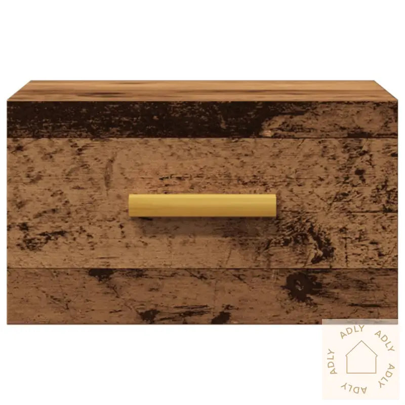 Veggmontert Nattbord Gammelt Tre 35X35X20 Cm