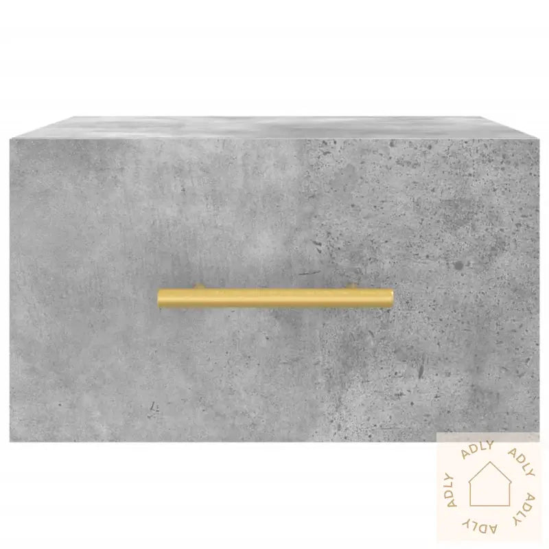 Veggmontert Nattbord Betonggrå 35X35X20 Cm